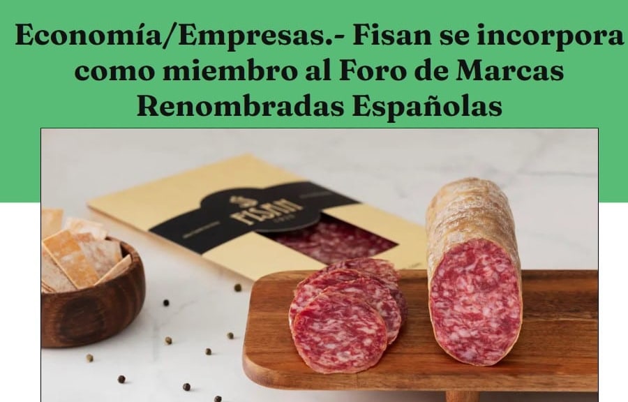 Articulo de TAPAS MAGAZINE sobre la entrada de FISAN en el Foro de Marcas Renombradas Españolas