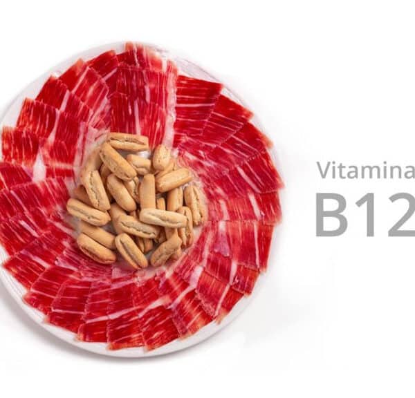 El jamón de bellota ibérico destaca por ser un alimento con alto contenido en vitamina B12, esencial para el buen funcionamiento del organismo.