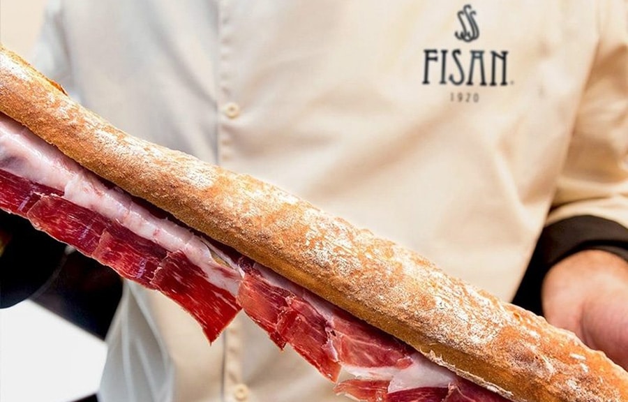 Bocadillo de jamón ibérico FISAN, el bocadillo perfecto