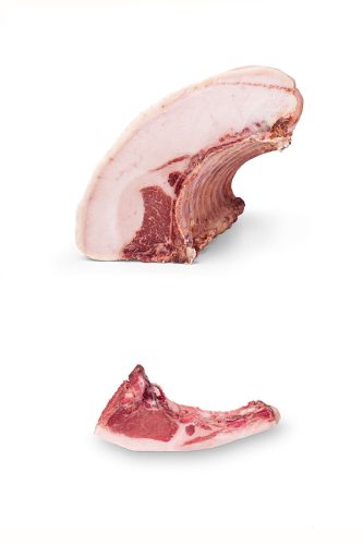Das extrem gereifte FISAN Ibérico Bellota Schweinekotelett, ein kulinarischer Genuss der Haute Cuisine, das Ergebnis von Zeit und Forschung